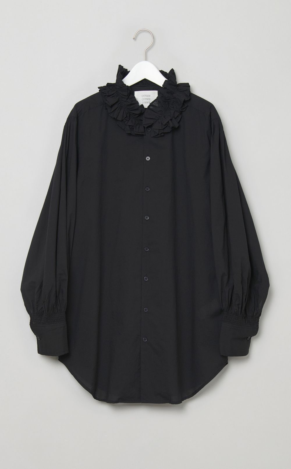 コットンフリルカラーシャツ