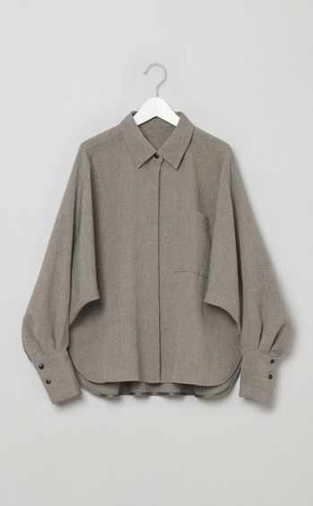 ドルマンスリーブツイルシャツ