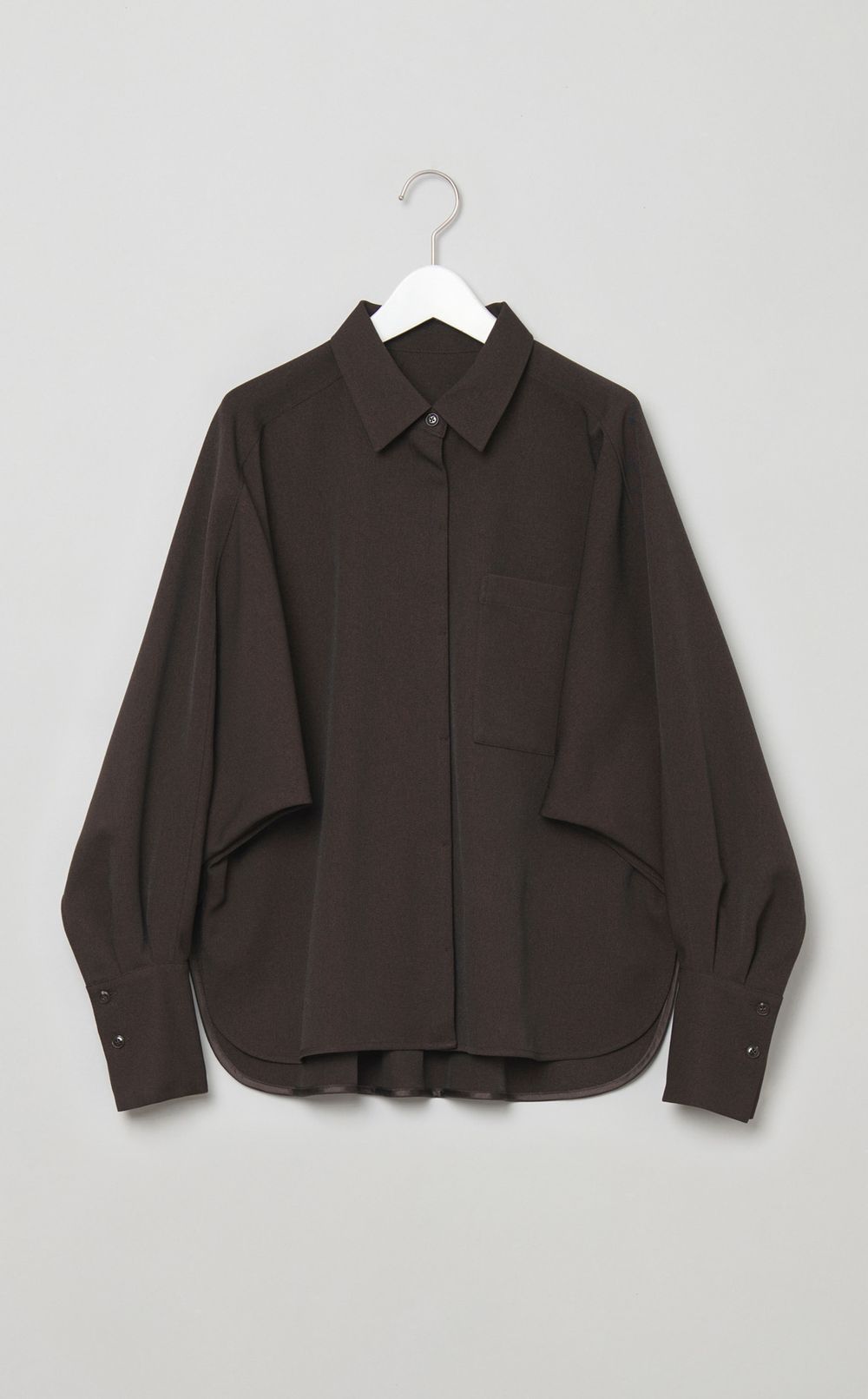 ドルマンスリーブツイルシャツ