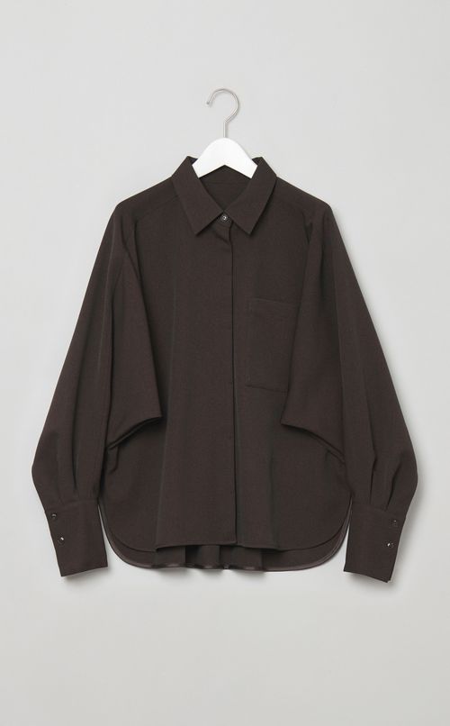 ドルマンスリーブツイルシャツ