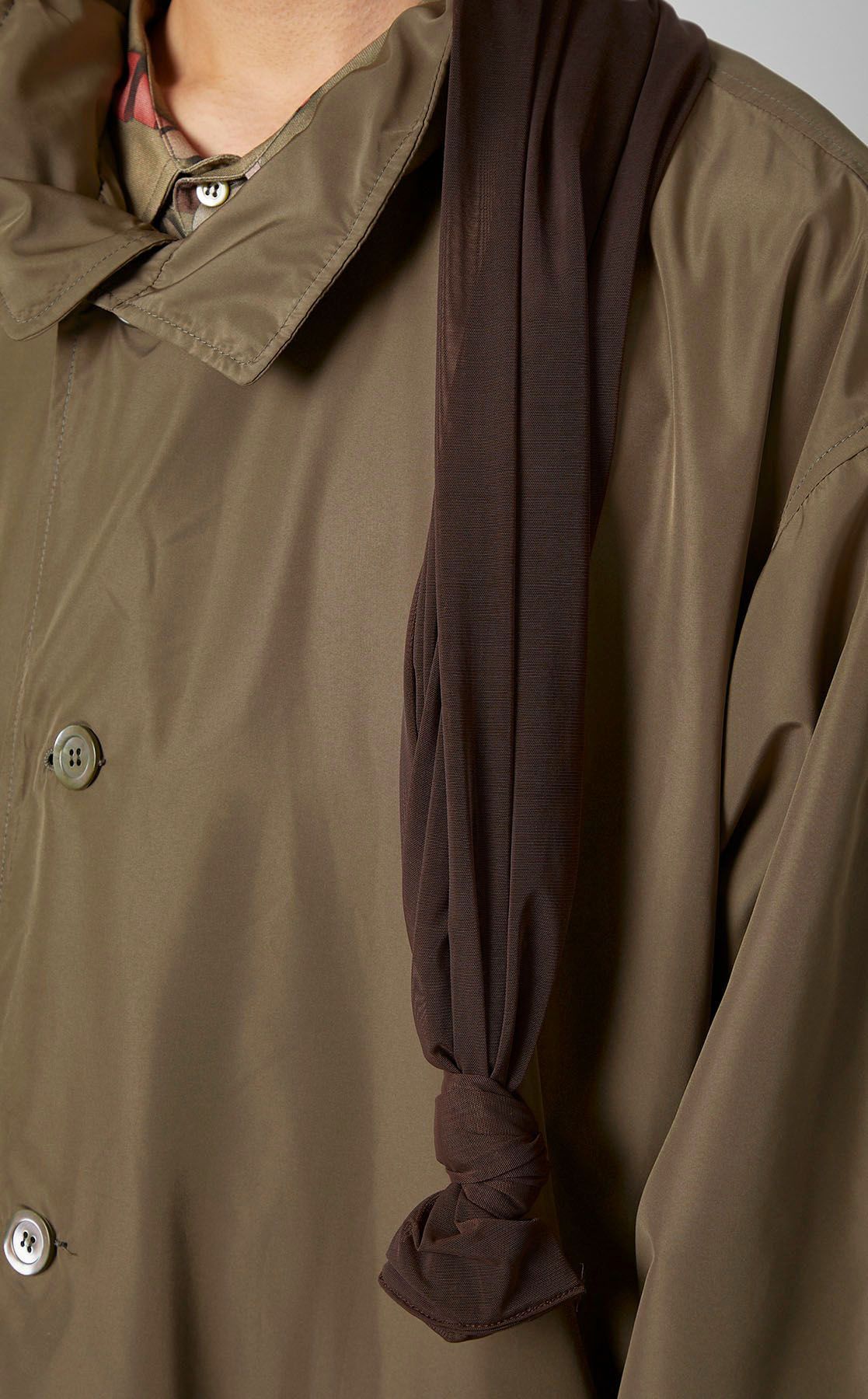 MAGLIANO ナイロンチュールロゴフードコート MAGLIANO｜ナイロンチュールロゴフードコート