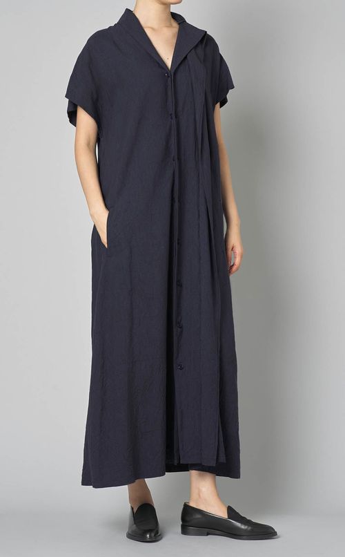 ウォッシュツイルシャツワンピース