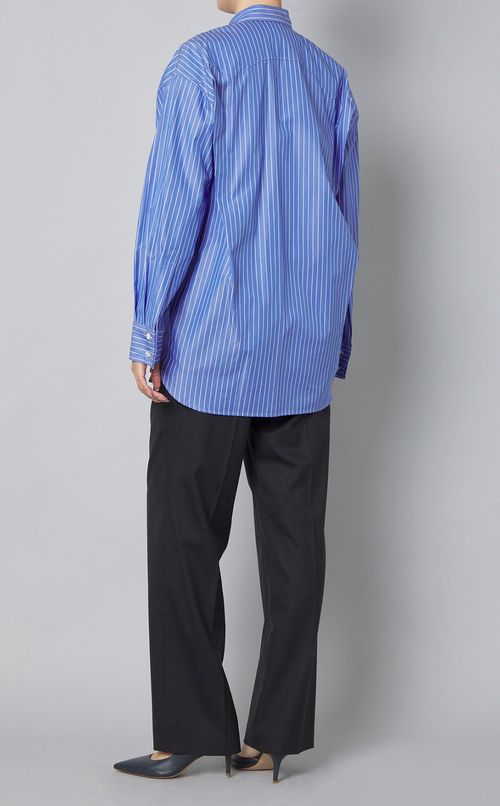 ストライプウエスタンディテールシャツ