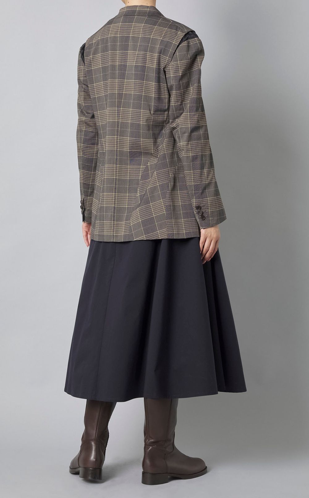 チェックテーラード2ボタンジャケット