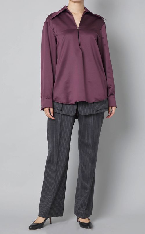 ストライプレイヤードパンツ