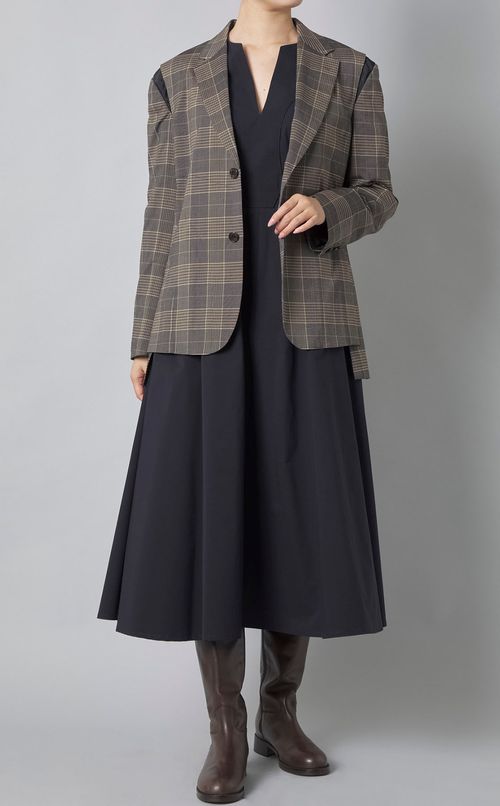 チェックテーラード2ボタンジャケット