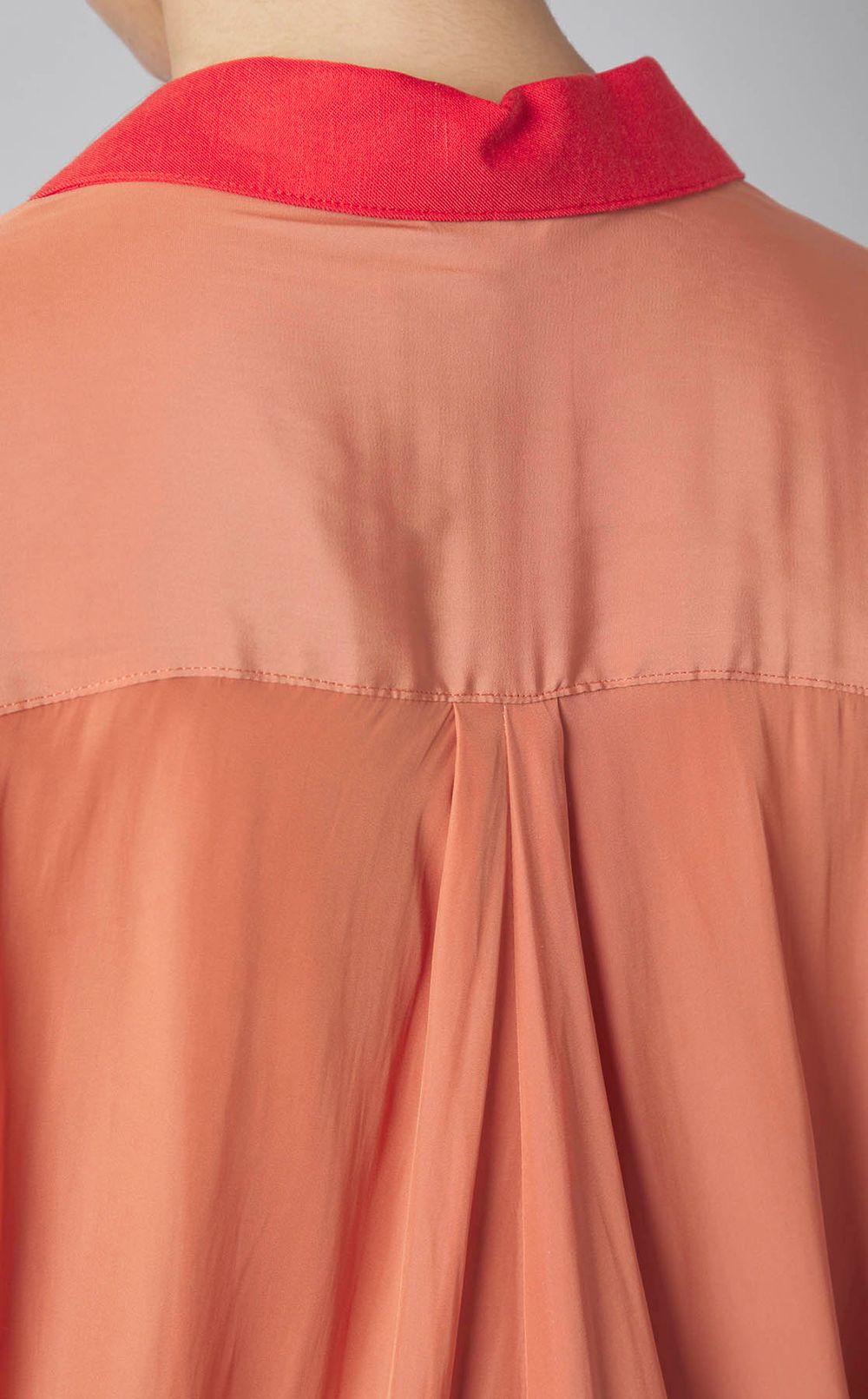 【reADdress】パッチワークオープンカラーシャツ