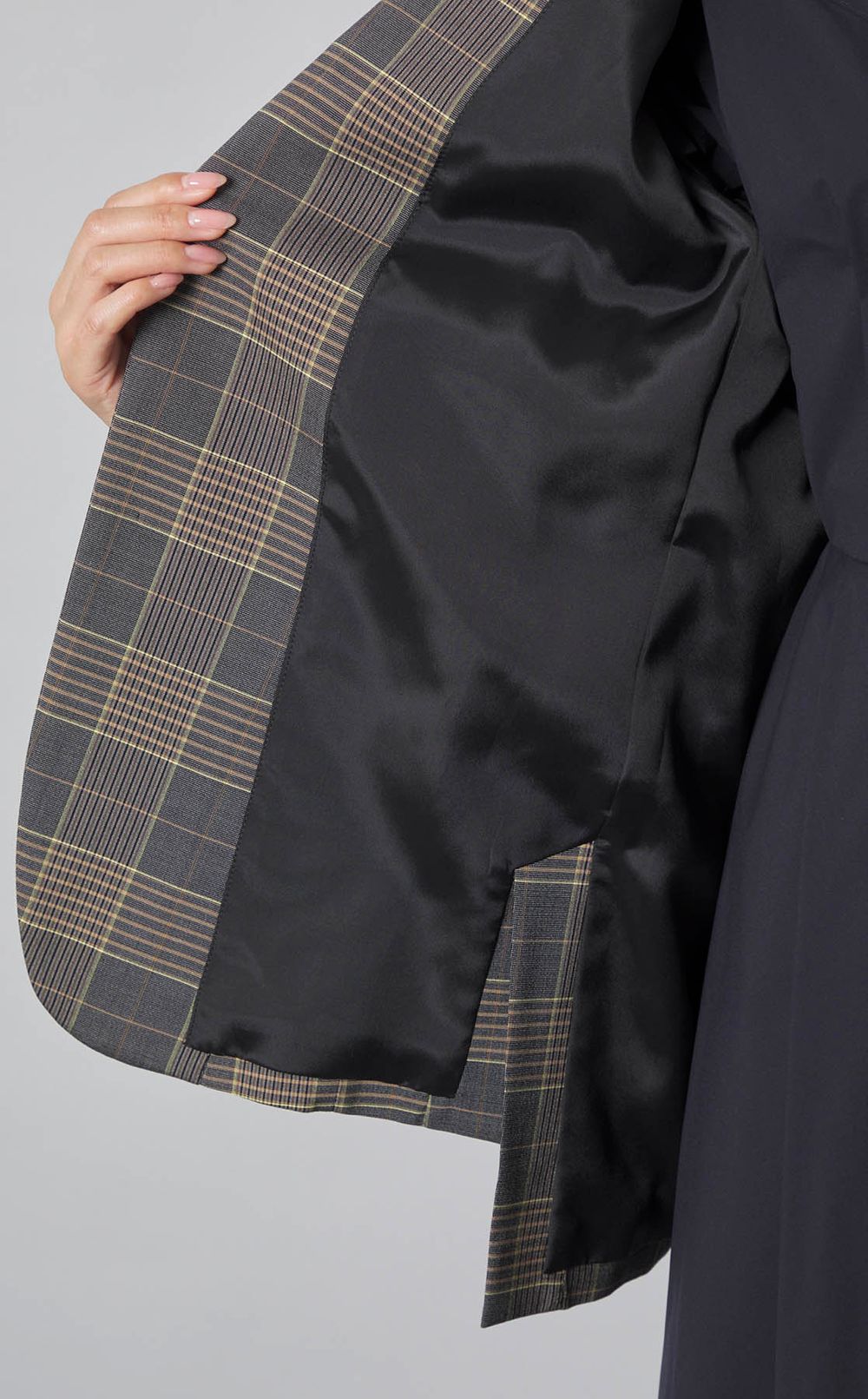 チェックテーラード2ボタンジャケット