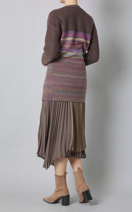 ジャガードウールカーディガン