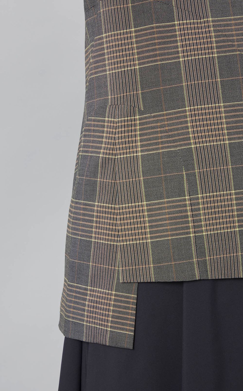 チェックテーラード2ボタンジャケット