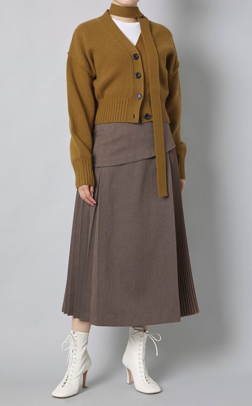 Vネックニットカーディガン