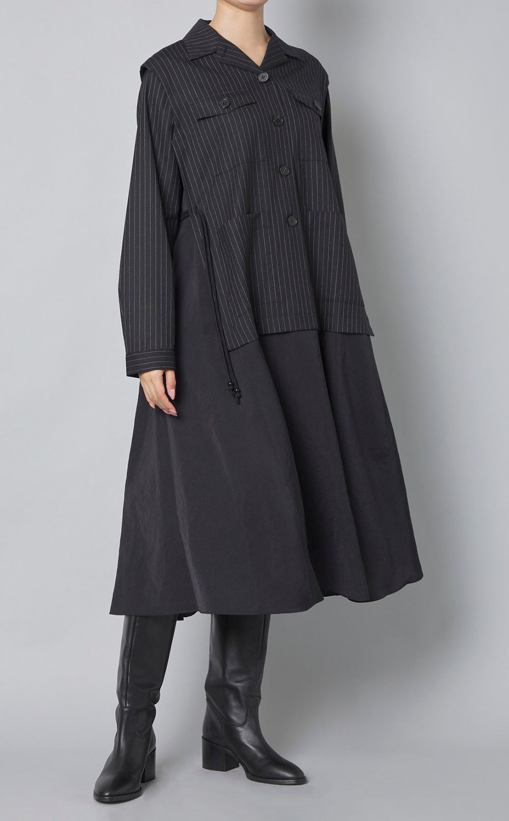 ストライプサファリワンピース