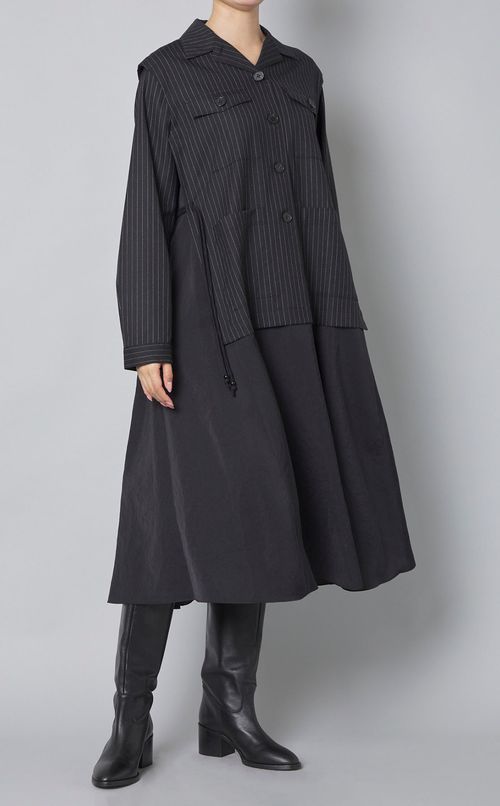 ストライプサファリワンピース