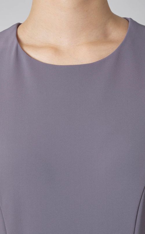 ジャージライクラッフルワンピース