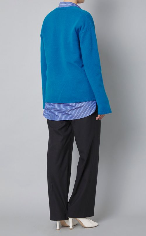 ウールスリットVネックニット