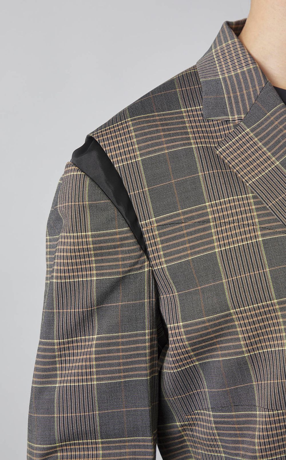 チェックテーラード2ボタンジャケット