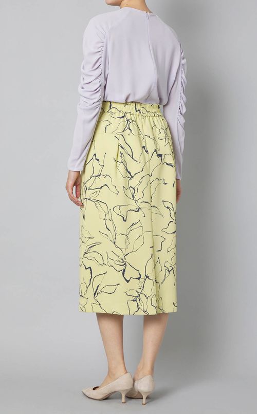 ドローイングプリントスカート