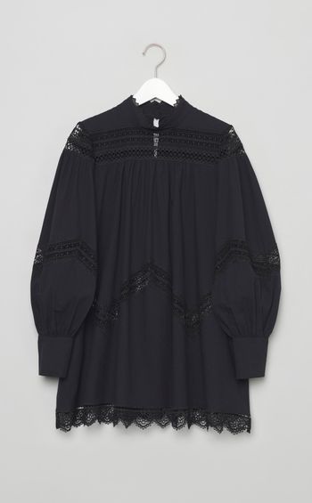 レースドッキングコットンチュニック