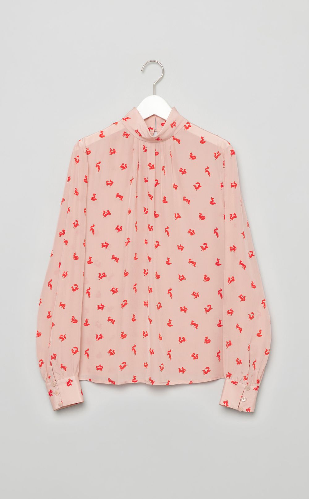 フロントプリーツブラウス