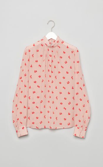 フロントプリーツブラウス