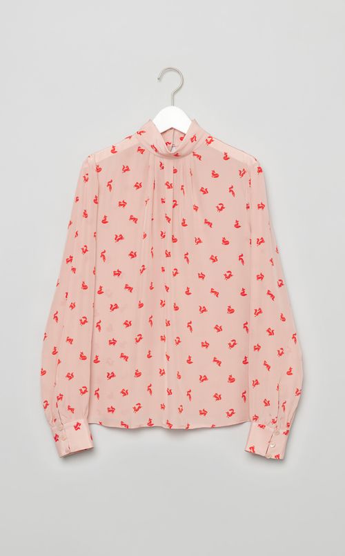 フロントプリーツブラウス