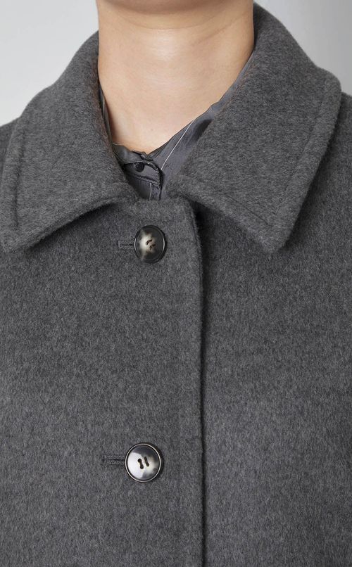 ウールビーバーロングジレコート