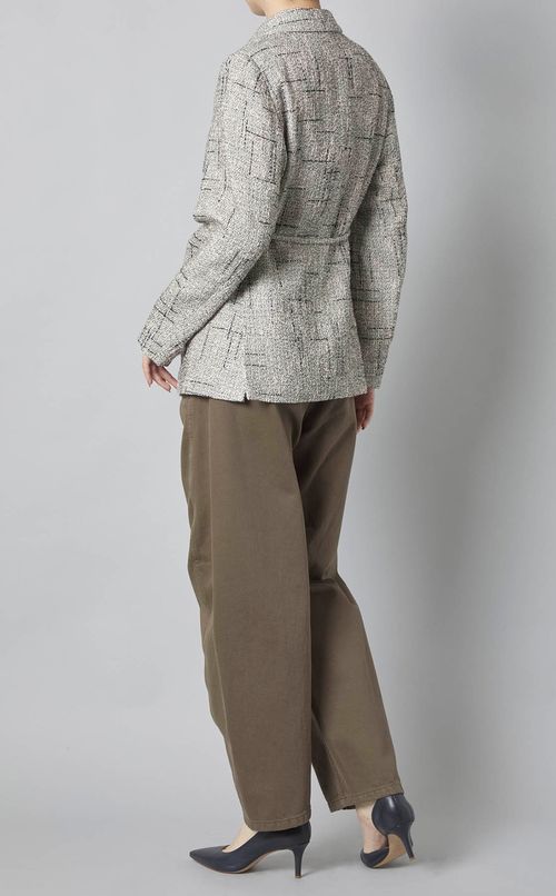 ツイードテーラードジャケット