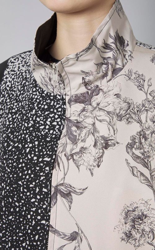 【reADdress】パッチワークスポーツブルゾン