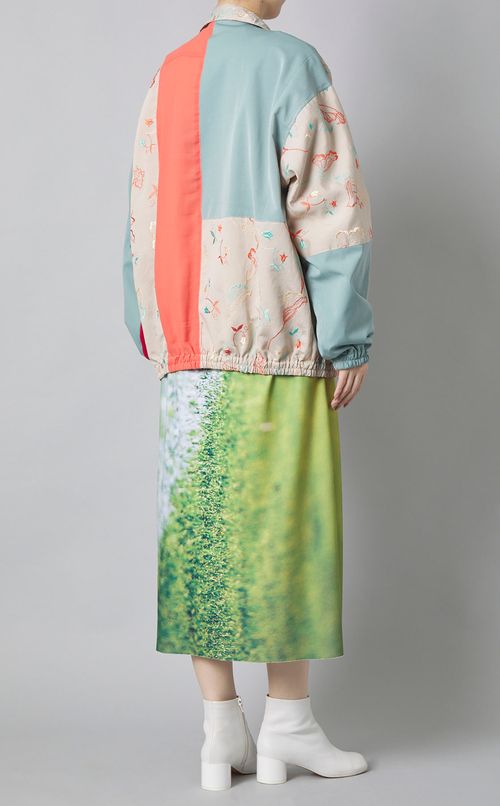 【reADdress】パッチワークスポーツブルゾン