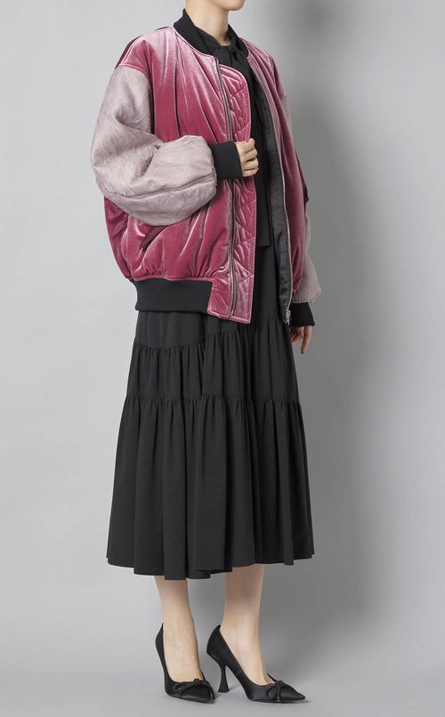 【reADdress】パッチワークボンバージャケット