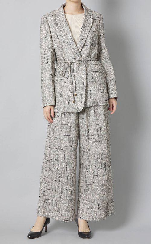 ツイードハイウェストパンツ