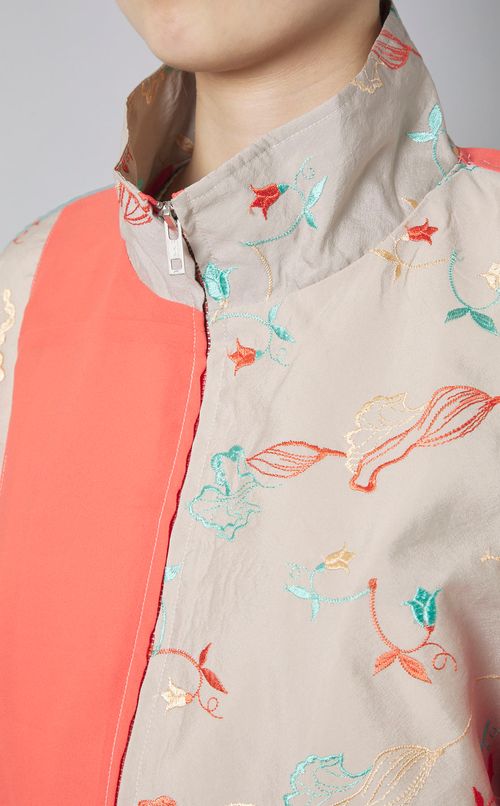 【reADdress】パッチワークスポーツブルゾン