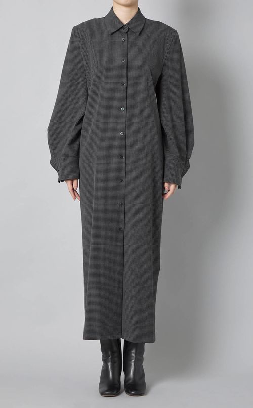 チェックシャツワンピース