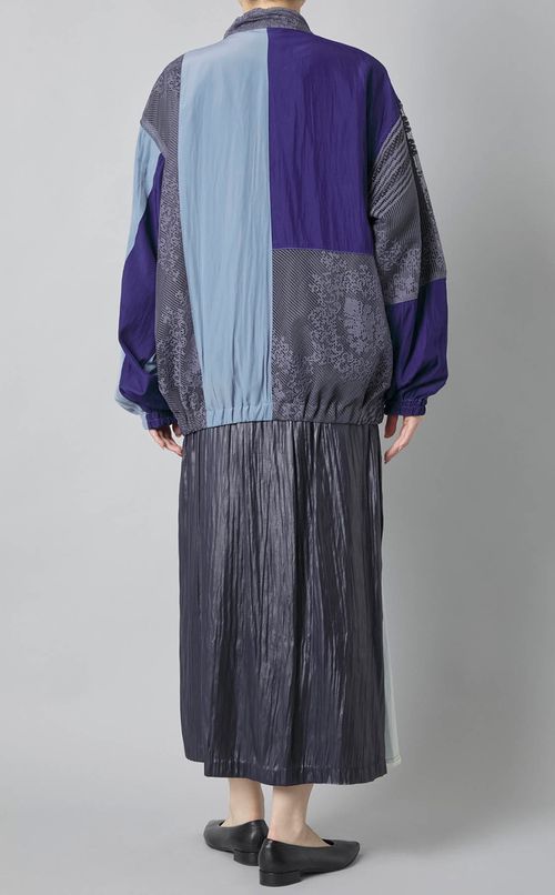 【reADdress】パッチワークスポーツブルゾン