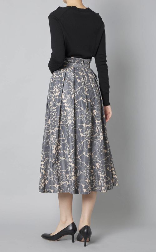 フラワープリントフレアスカート