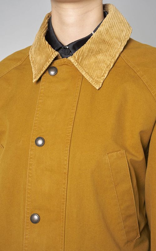 異素材Aラインコート