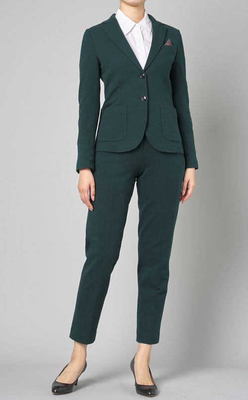 ステッチソリッドスリムジャケット