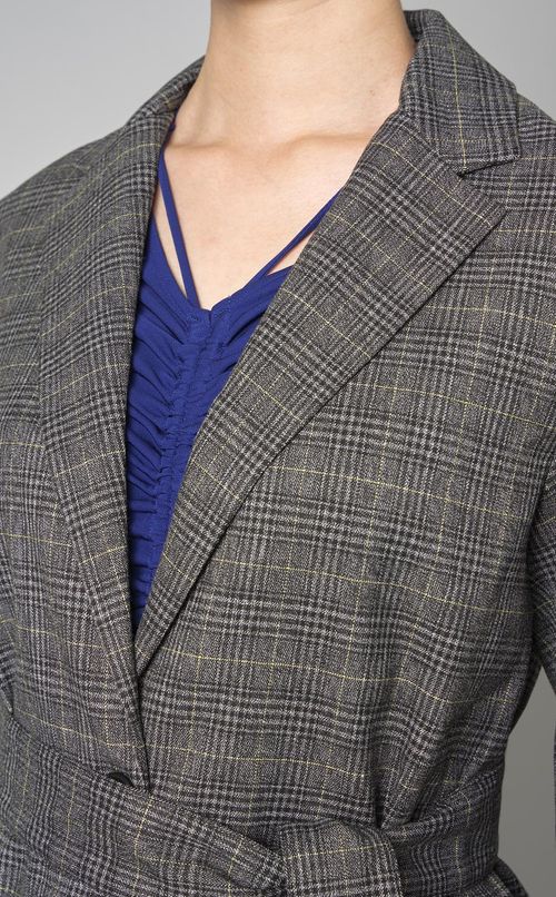 チェックテーラードスリムジャケット