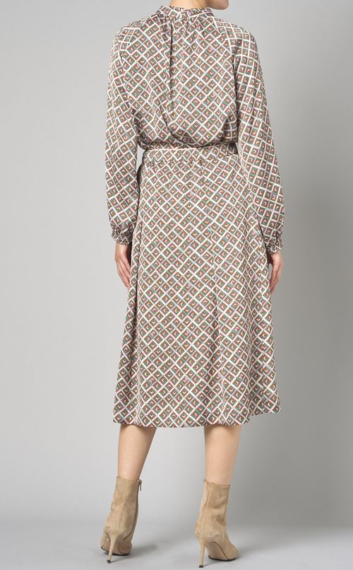 ジオメトリックランダムタックスカート