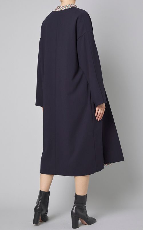 ストレッチノーカラーコート