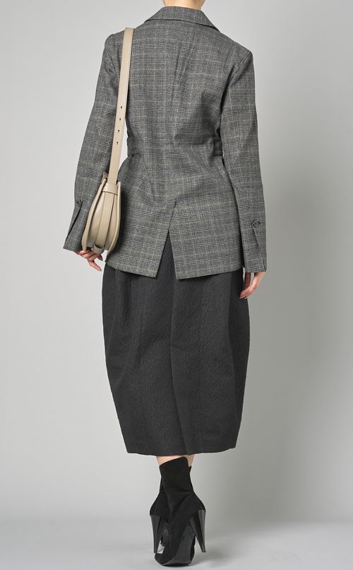 チェックテーラードスリムジャケット