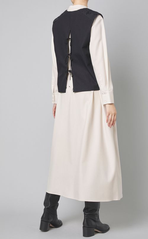 エンブロイダリーレイヤードベスト