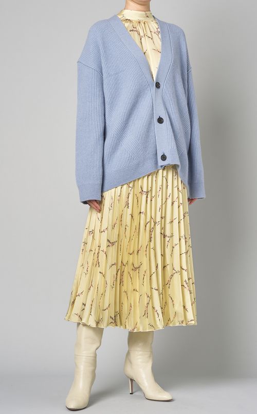 ミニフラワープリントプリーツスカート