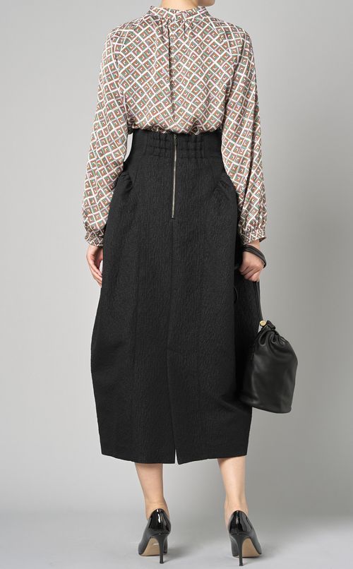 ドロスト巾着レザーバッグ