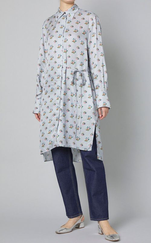 ハイウェストテーパードデニムパンツ