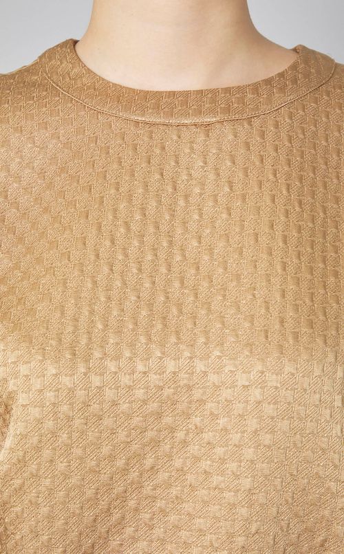 プリーツ切替ドローコードワンピース