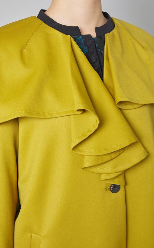 フレアカラージャケットコート