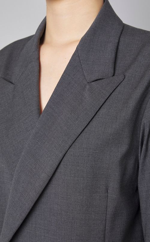 ダブルブレストロングワンピース