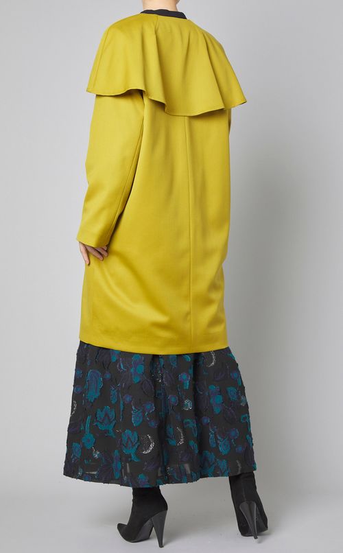 フレアカラージャケットコート