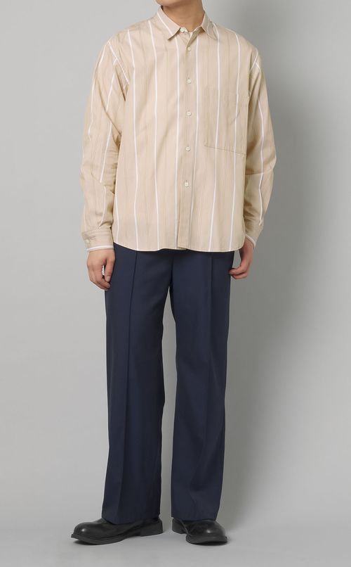 ドビーストライプワイドシャツ